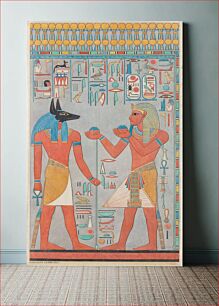 Πίνακας, The King with Anubis, Tomb of Haremhab