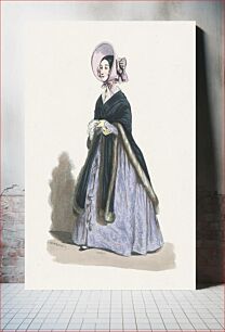 Πίνακας, The lady in purple, Paul Gavarni