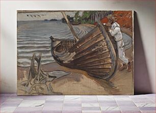 Πίνακας, The lamenting boat, 1906, by Akseli Gallen-Kallela