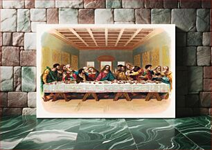 Πίνακας, The last supper (1898), vintage religious illustration by Leonardo da Vinci