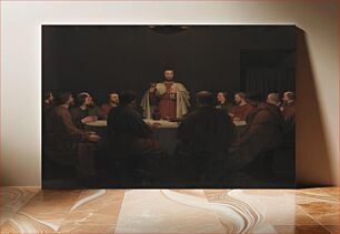 Πίνακας, The Last Supper.Altar piece by C.W. Eckersberg