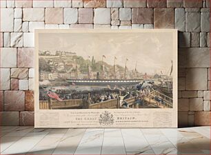 Πίνακας, The Launch of the Iron Steamship 'The Great Britain' at Bristol