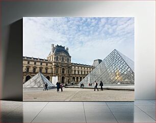 Πίνακας, The Louvre and Its Iconic Pyramids Το Λούβρο και οι εμβληματικές του πυραμίδες