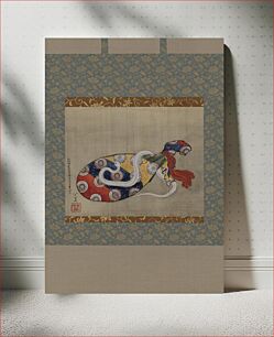 Πίνακας, The Lute and White Snake of Benten (Sarasvati) by Katsushika Hokusai