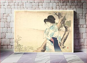 Πίνακας, The Mad Woman of Yawata (Yawata no kyōjo) from kuchie (frontispiece) of a novel