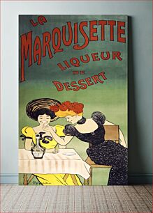 Πίνακας, The marquisette dessert liqueur (1903) by Leonetto Cappiello