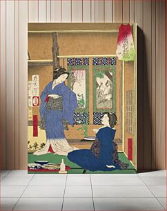 Πίνακας, The Marui Restaurant at Reiganjima by Tsukioka Yoshitoshi and Utagawa Yoshimune II