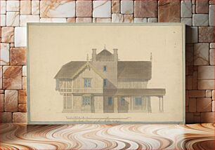 Πίνακας, The Miller's Cottage at Chatsworth: South Front Elevation