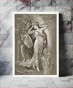 Πίνακας, The Mirror of Venus, or L'Art et Vie (Art and Life) ca. 1890 by Walter Crane
