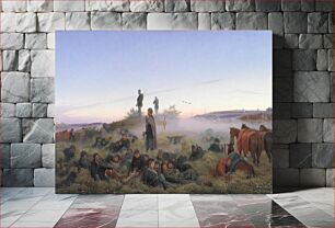Πίνακας, The Morning After the Battle of Isted 25 July 1850 by Jørgen Valentin Sonne