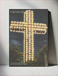 Πίνακας, The Mount Royal Cross at night, Montreal, Que. = La Croix du Mont-Royal vue de nuit, Montréal, Qué