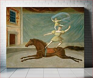 Πίνακας, The Mounted Acrobats (ca. 1825) by American 19th Century