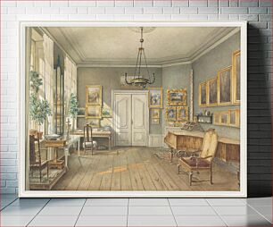 Πίνακας, The Music Room of Fanny Hensel (née Mendelssohn), Julius Eduard Wilhelm Helfft