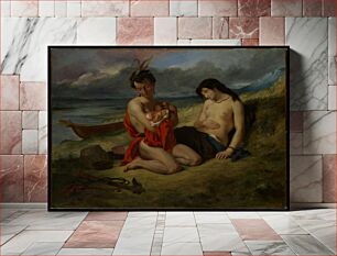 Πίνακας, The Natchez by Eugène Delacroix