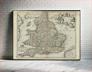 Πίνακας, The natural shape of England with the names of rivers, seaports, sands, hills, moors, forrests, and many other remarks which the Curious will observe