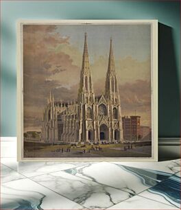 Πίνακας, The new cathedral, Fifth avenue, New York