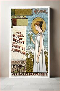 Πίνακας, The New York Times. Easter. The model of decent and dignified journalism / De Yongh (1896) chromolithograph