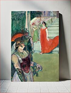Πίνακας, The Opera Messalina at Bordeaux (Messaline descend l'escalier bordé de figurants) (ca. 1900–1901) by