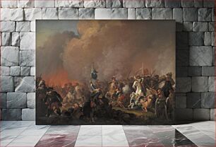 Πίνακας, The outcome at Amager 1658 during the Swedish War 1657-60 by C. A. Lorentzen