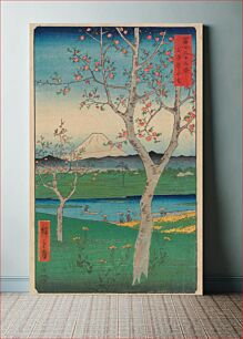 Πίνακας, The Outskirts of Koshigaya in Musashi Province