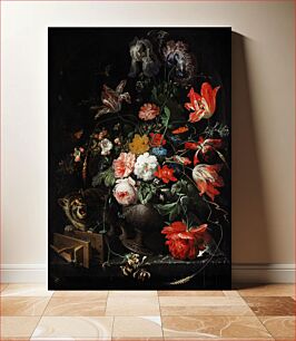 Πίνακας, The Overturned Bouquet by Abraham Mignon (1660-1679)