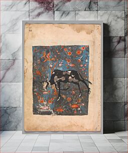 Πίνακας, "The Ox Shanzabeh Left Behind, Grazing in the Territory of the Lion King", Folio from a Kalila wa Dimna, second quarter 16th century