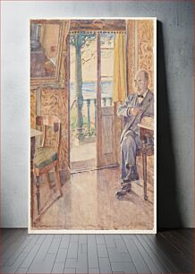 Πίνακας, The painter Tom Petersen, sitting in a veranda by Marie Henriques