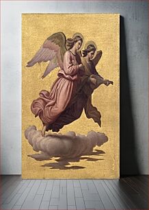 Πίνακας, The painting "Two angels floating" by Johann von Schraudolph