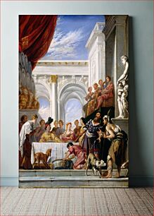 Πίνακας, The Parable of Lazarus and the Rich Man (1618–1628) by Italian 17th Century & Domenico Fetti