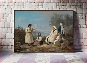 Πίνακας, The peasantry from kurkijoki, 1860 - 1865, by Robert Wilhelm Ekman