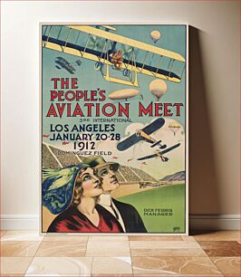Πίνακας, The People's Aviation Meet by Oscar M Bryn and Western Lithography Company