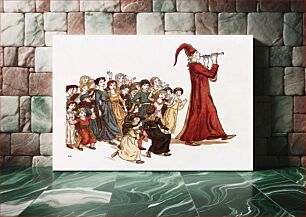 Πίνακας, The Pied Piper of Hamelin (1888) illustrated by Robert Browning