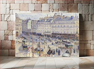 Πίνακας, The Place du Havre, Paris (1893) by Camille Pissarro