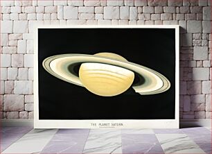 Πίνακας, The planet Saturn from the Trouvelotastronomical drawings (1881-1882) by E. L. Trouvelot (1827-1895)