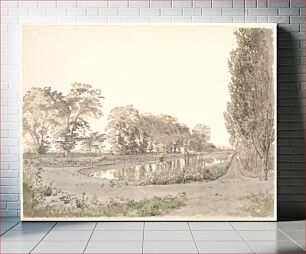 Πίνακας, The pond at Vogneserup by P. C. Skovgaard