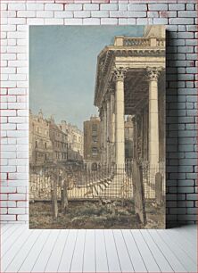 Πίνακας, The Portico of St. Martin-in-the-Fields by William Henry Hunt