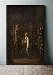 Πίνακας, The Potuans are amazed to see Niels Klim's kneeling before the wise prince by Nicolai Abildgaard