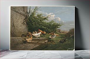 Πίνακας, The poultry yard
