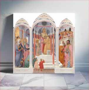 Πίνακας, The Presentation of the Virgin in the Temple (1398–1399) by Paolo di Giovanni Fei