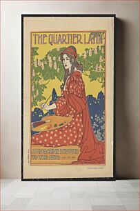 Πίνακας, The Quartier Latin. A magazine devoted to the arts (1890) poster by Louis Rhead