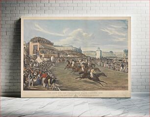 Πίνακας, The Race for the Tradesmens' Plate, Chester, 1839 / Eighteen started, only three placed .
