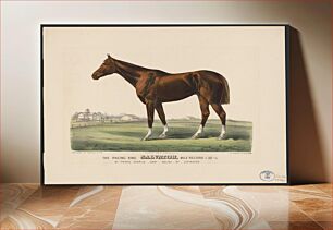 Πίνακας, The racing King salvator, mile record 1:35 12: by Prince Charlie Dam Salina by Lexington (1890) by Cameron, John