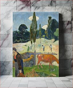 Πίνακας, The Red Cow (1889) by Paul Gauguin