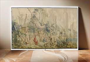 Πίνακας, The Repast under the Tent, from the Russian Games Series by Jean Baptiste Le Prince and Beauvais Tapestry Manufactory