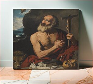 Πίνακας, The repentant St.Hieronymus by Francisco Collantes