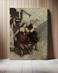 Πίνακας, The Ribalds (Les Ribaudes) by Honoré Daumier