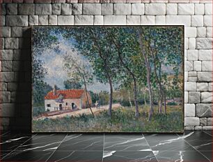 Πίνακας, The Road from Moret to Saint-Mammès by Alfred Sisley