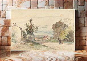 Πίνακας, The Road from Versailles to Louveciennes (ca. 1872) by Camille Pissarro