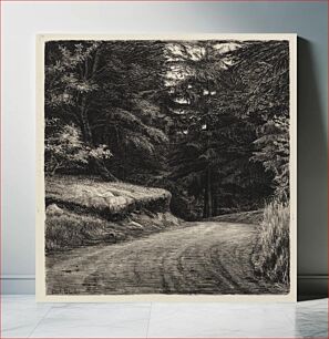 Πίνακας, The road in Granskoven by Carl Bloch