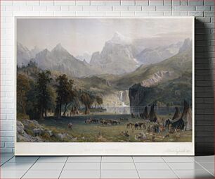 Πίνακας, The Rocky Mountains, Lander's Peak by James Smillie and Albert Bierstadt